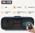 Караоке система - OWL SD-318 Bluetooth, 2 радиомикрофона, USB, оптический/коаксиальный вход