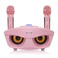 SDRD SD-306 - bluetooth колонка-караоке с беспроводными микрофонами (Розовый)