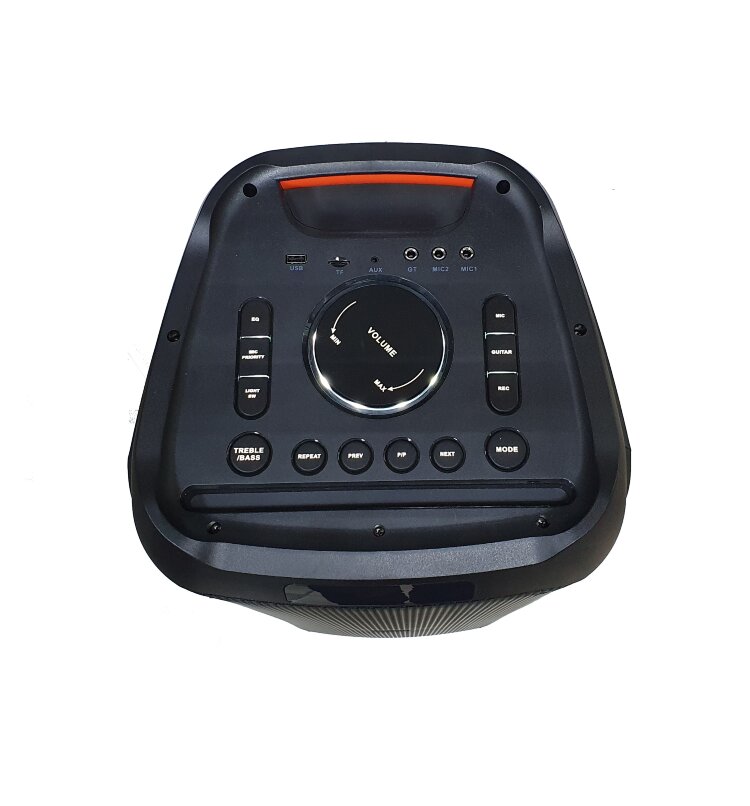 Караоке колонка Gеostar 40000W PMPO с двумя микрофонами