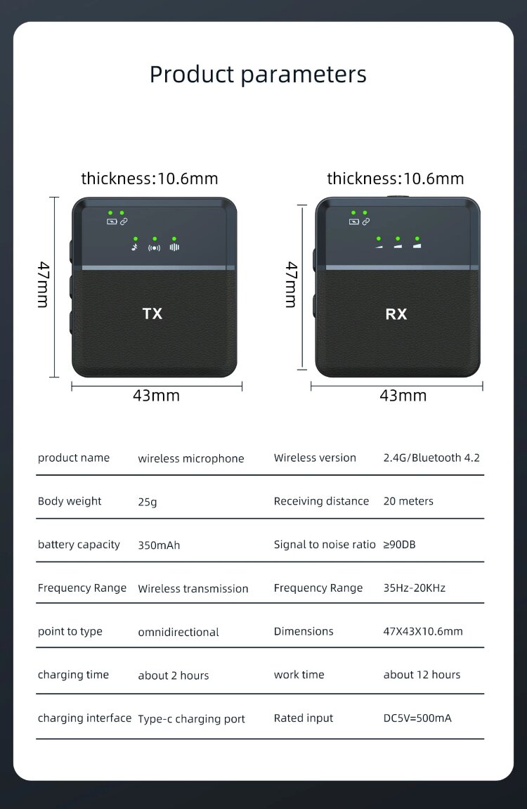 Беспроводной петличный микрофон SX9