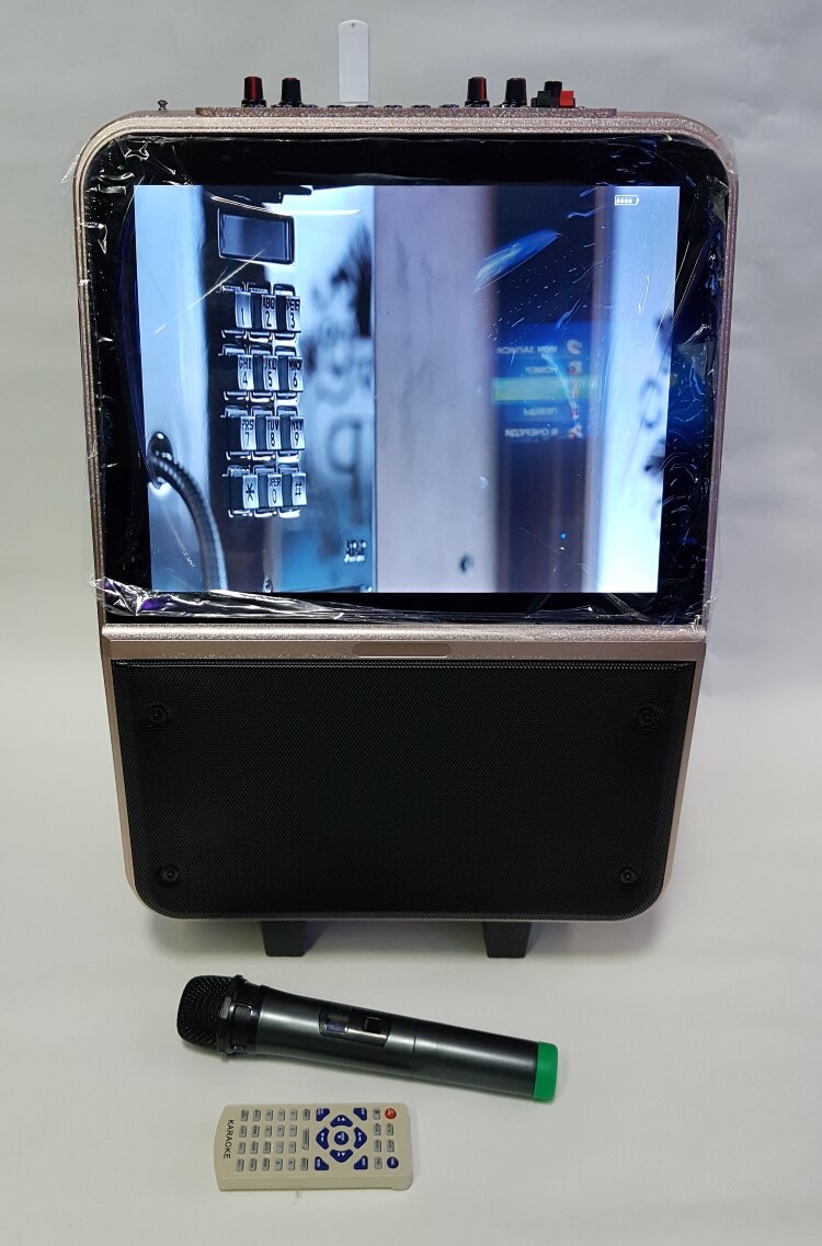 Караоке комбик с монитором,микрофоном и Bluetooth 250 Вт