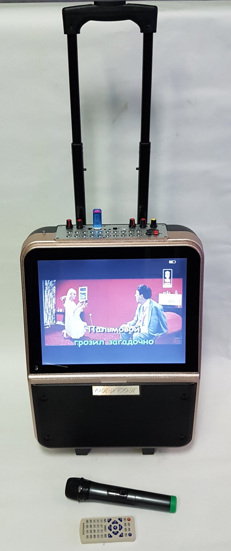 Караоке комбик с монитором,микрофоном и Bluetooth 250 Вт
