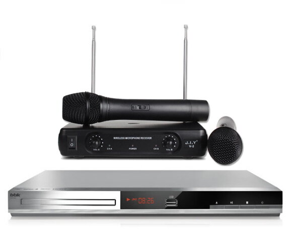 Комплект Караоке BBK DVP036S HOME mini с оценкой исполнения 2 радиомикрофона
