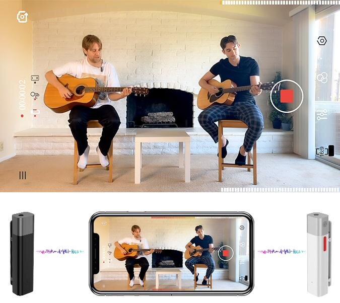 Bluetooth микрофон для смартфона SABINETEK SmartMike+ (черный)