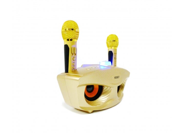 Караоке Колонка OWL SDRD SD-306 с радиомикрофонами и Bluetooth black  